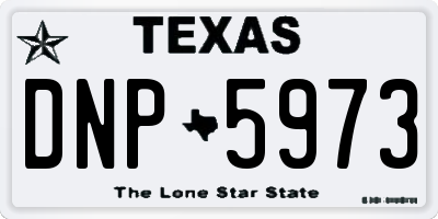 TX license plate DNP5973