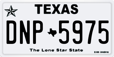 TX license plate DNP5975