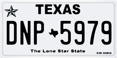 TX license plate DNP5979