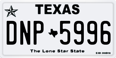 TX license plate DNP5996