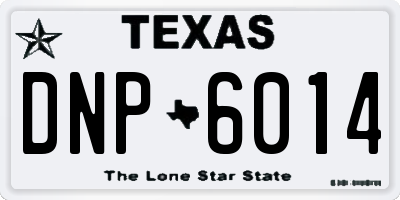 TX license plate DNP6014