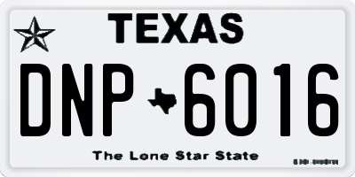 TX license plate DNP6016
