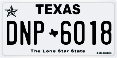 TX license plate DNP6018
