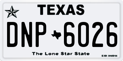 TX license plate DNP6026