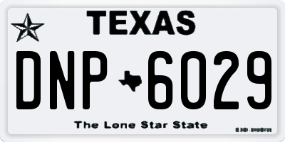 TX license plate DNP6029
