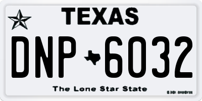 TX license plate DNP6032