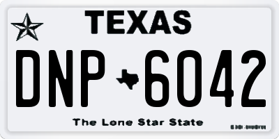 TX license plate DNP6042