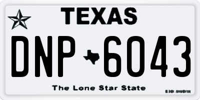 TX license plate DNP6043