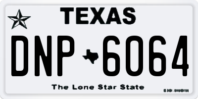 TX license plate DNP6064