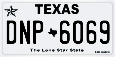 TX license plate DNP6069