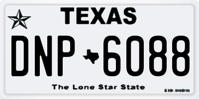 TX license plate DNP6088