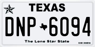 TX license plate DNP6094