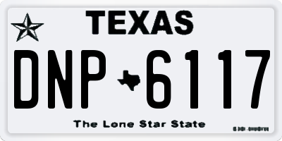 TX license plate DNP6117
