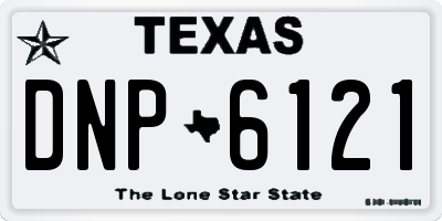 TX license plate DNP6121
