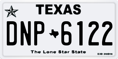TX license plate DNP6122