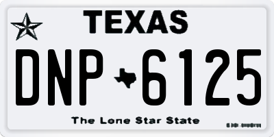 TX license plate DNP6125