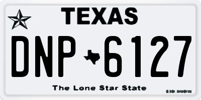 TX license plate DNP6127