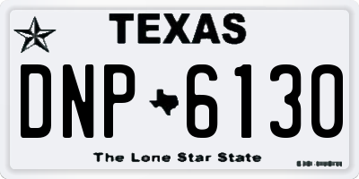 TX license plate DNP6130