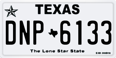 TX license plate DNP6133