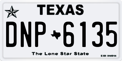 TX license plate DNP6135