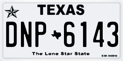 TX license plate DNP6143