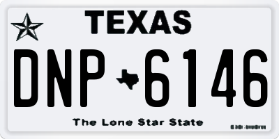 TX license plate DNP6146
