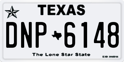 TX license plate DNP6148