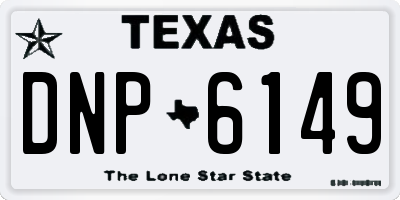 TX license plate DNP6149