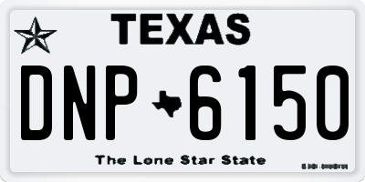 TX license plate DNP6150