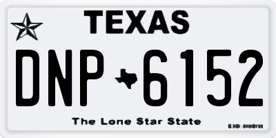 TX license plate DNP6152