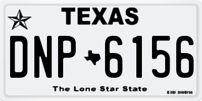 TX license plate DNP6156