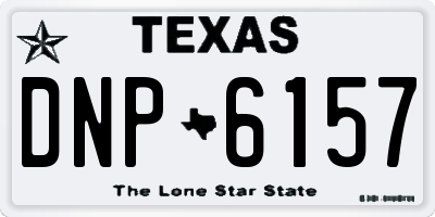 TX license plate DNP6157