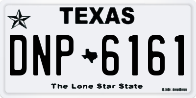 TX license plate DNP6161