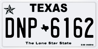 TX license plate DNP6162