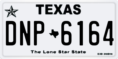 TX license plate DNP6164
