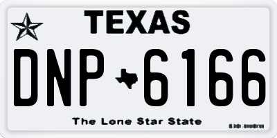 TX license plate DNP6166