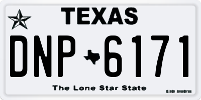 TX license plate DNP6171