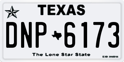 TX license plate DNP6173