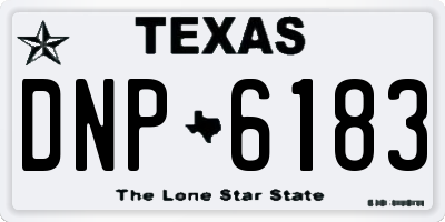 TX license plate DNP6183