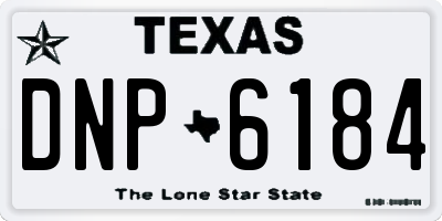 TX license plate DNP6184