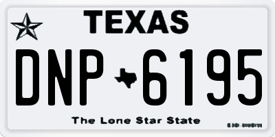 TX license plate DNP6195