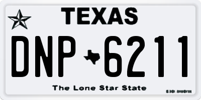 TX license plate DNP6211