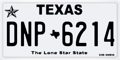TX license plate DNP6214