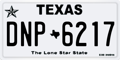 TX license plate DNP6217