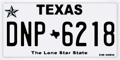 TX license plate DNP6218