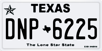 TX license plate DNP6225