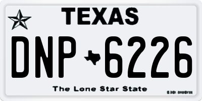 TX license plate DNP6226