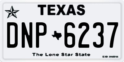 TX license plate DNP6237