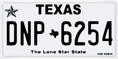 TX license plate DNP6254