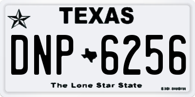 TX license plate DNP6256